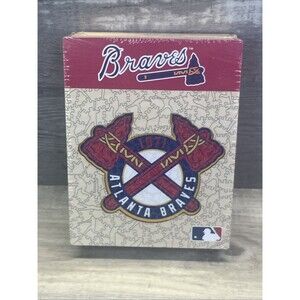 Iconic Wooden Puzzle Atlanta Braves MLB Small 150 Pieces Size 9.8 x 7.9 Sealed